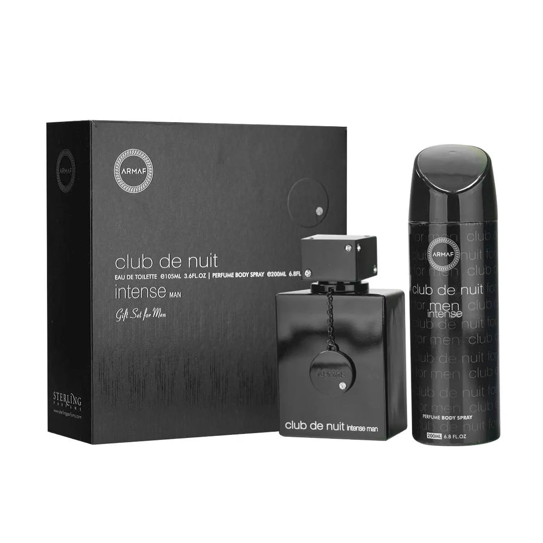 Armaf Club de Nuit Intense 2pc 3.6oz EDT set – bold fresh woody musk fragrance for men