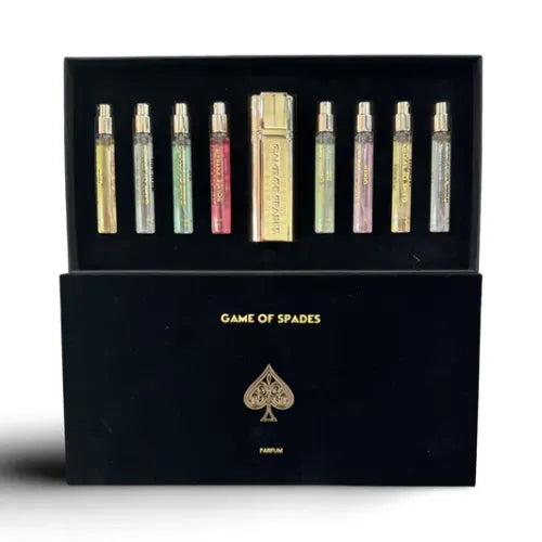 Jo Milano Game of Spades Collection Set 9 pcs 10ml – unisex fragrance gift set with diverse scents