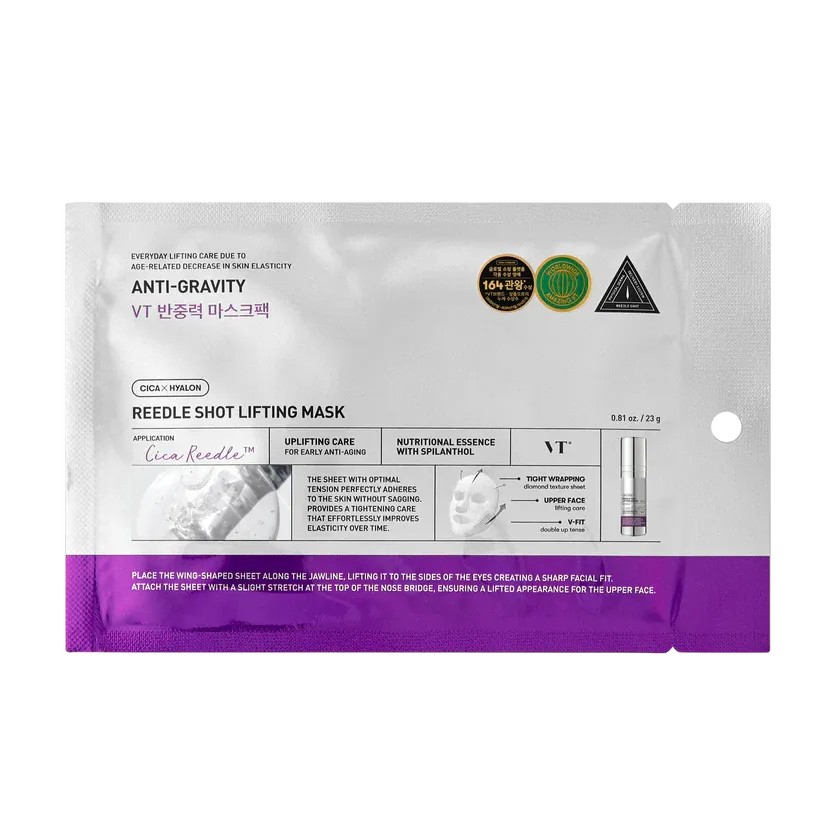 VT Reedle Shot Lifting Mask lifting and firming sheet mask with peptide complex