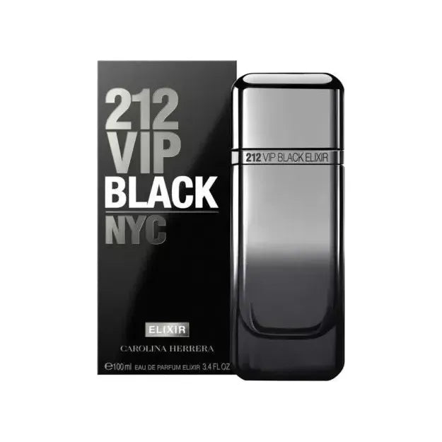 Carolina Herrera 212 VIP Black Elixir 3.4oz EDP – long lasting ambery gourmand perfume for men
