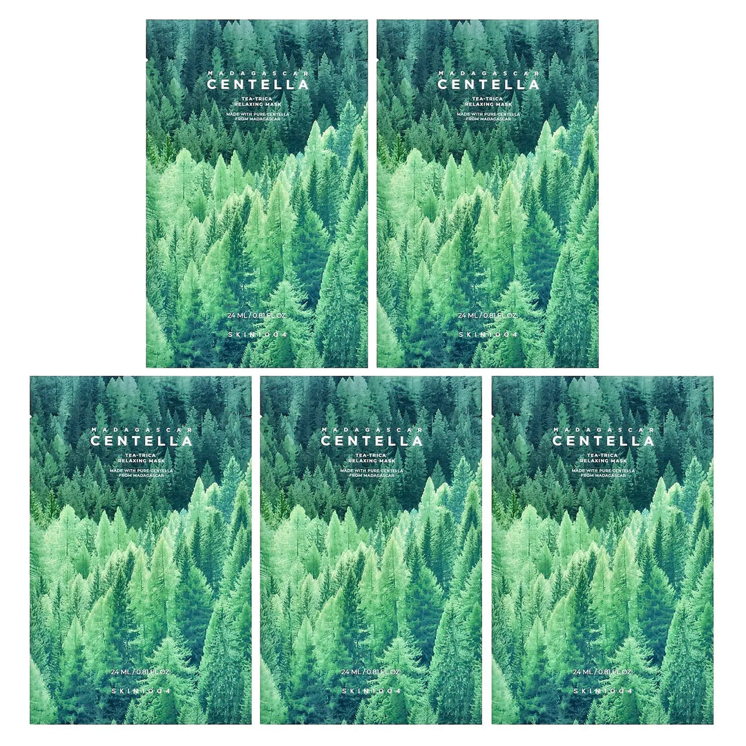 Centella Madagascar Tea-Trica Relaxing Mask calming sheet mask for oily and acne-prone skin