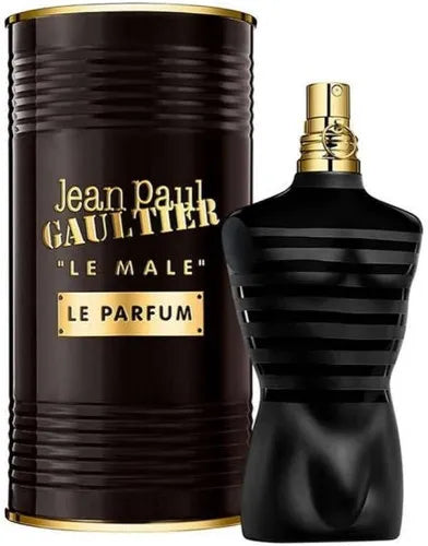 Jean Paul Gaultier Le Male Le Parfum 4.2 Edp bottle with cardamom, lavender, vanilla & woody notes – perfume for men.