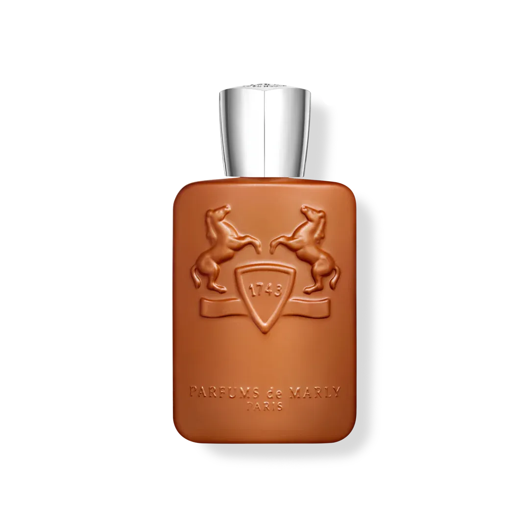 Parfums de Marly Althair 4.2 Edp bottle with cinnamon, bergamot, cardamom, vanilla, praline, musk & guaiac wood – luxury perfume for men.