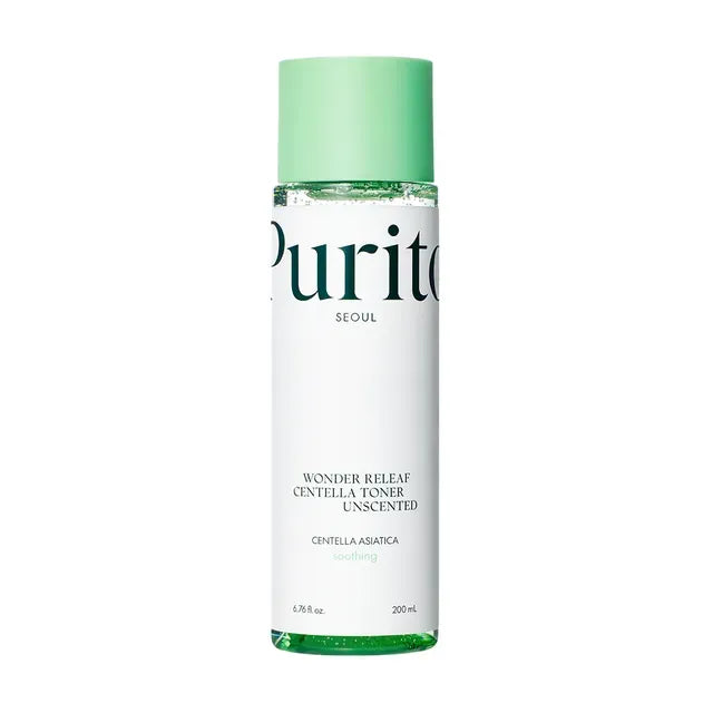 Purito Seoul Wonder Releaf Toner Unscented 200ml soothing fragrance-free toner for sensitive skin